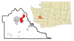 Thurston County Washington Incorporated and Unincorporated areas Lacey Highlighted